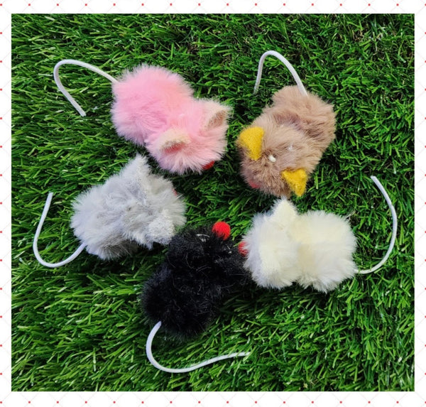 2-Piece Bubble Snake Cat Wand & Mouse Toy Set