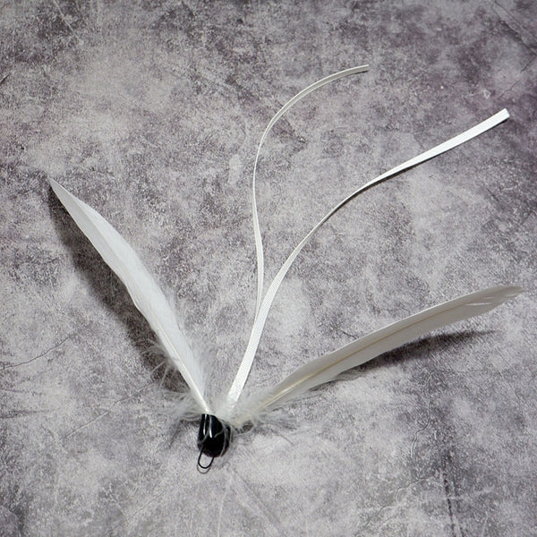 White Tail Kite Feather Cat Teaser Wand Refill Toy