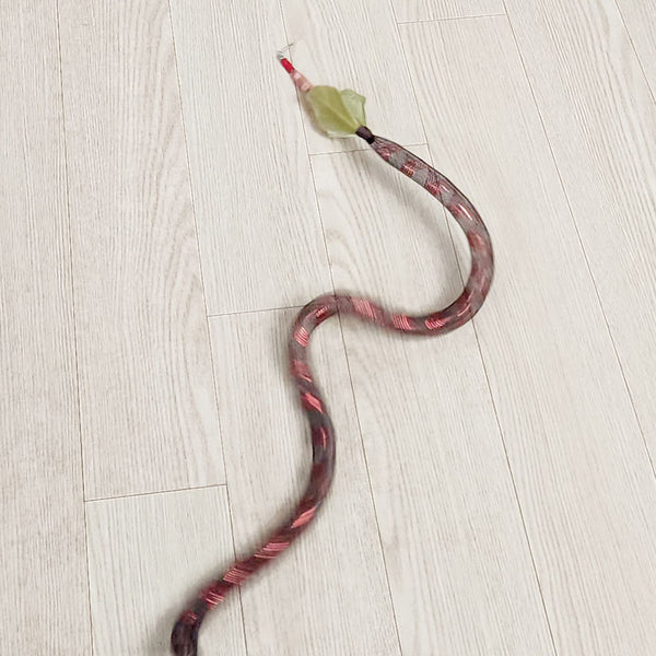2-Piece Bubble Snake Cat Wand & Mouse Toy Set
