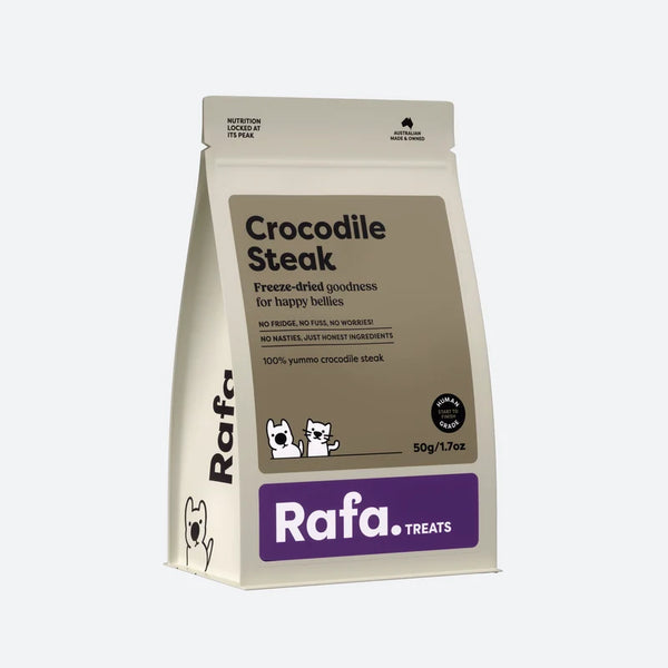 Raw Freeze-Dried Crocodile Steak