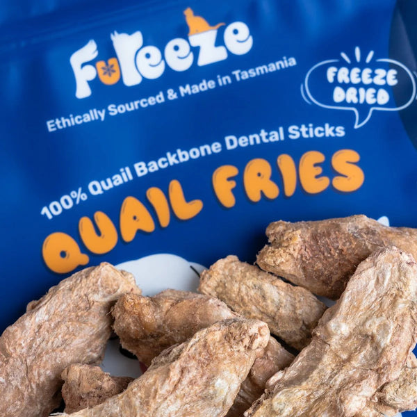 Freeze Dried Quail Backbone Fries