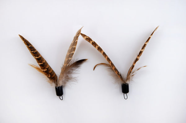 Mini Spinning Pheasant Tail Cat Teaser Wand Refill Toy