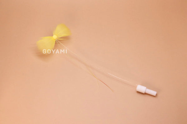 Yellow Butterfly Cat Teaser Stick Refill Toy