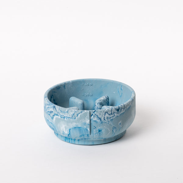 Slow Feeder Bowl Bluebird Marble (Small)