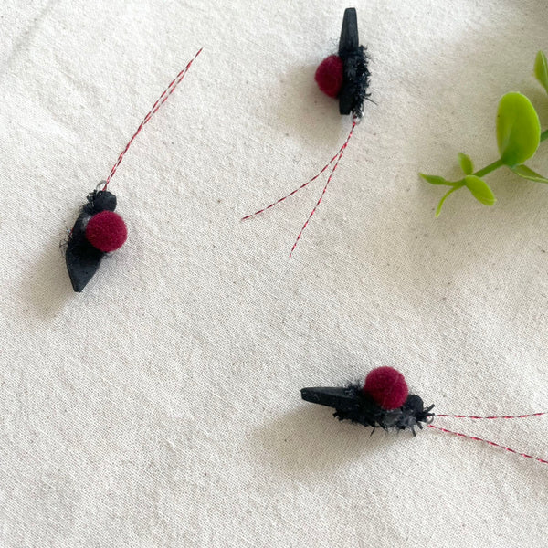 Mini Red Bean Beetle Cat Teaser Refill Toy