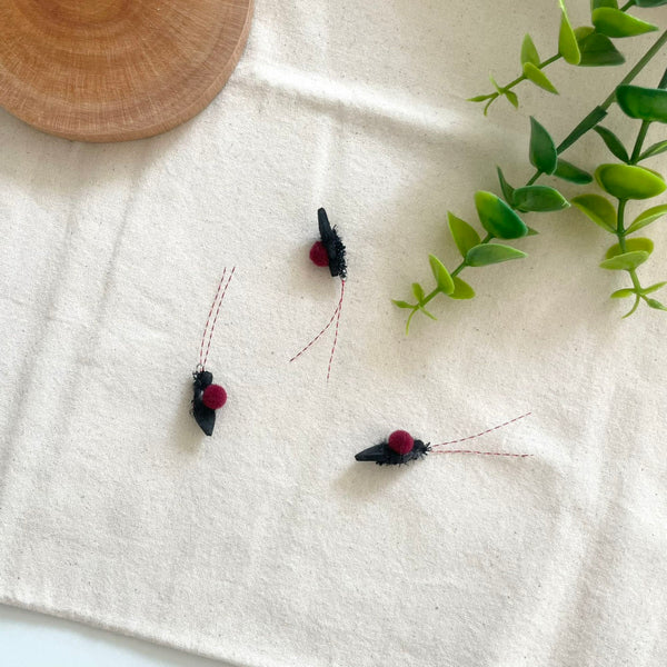 Mini Red Bean Beetle Cat Teaser Refill Toy
