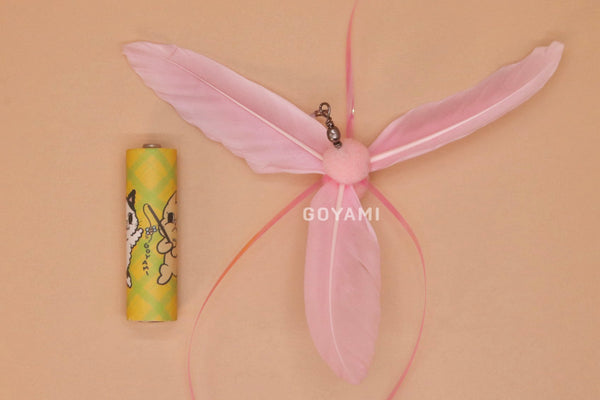 Spinning Flutter Pinwheel Cat Fishing Rod Refill Toy