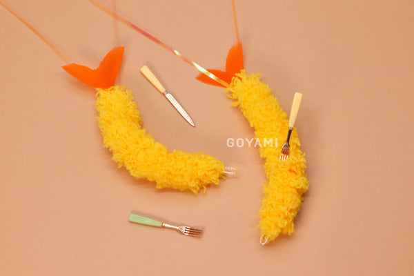 Fried Shrimp Cat Fishing Rod Refill Toy