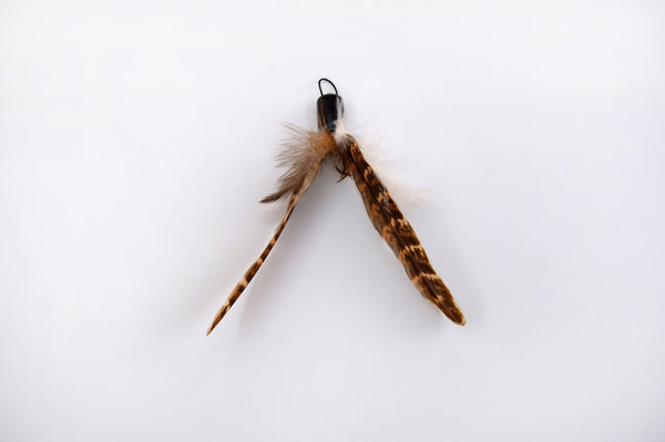 Mini Spinning Pheasant Tail Cat Teaser Wand Refill Toy
