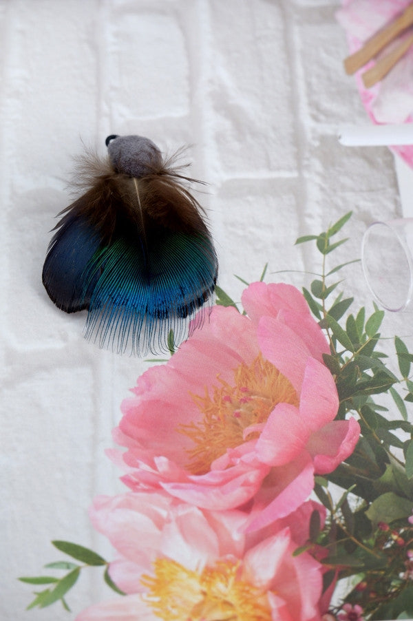 Jewel Beetle Feather Cat Teaser Wand Refill Toy