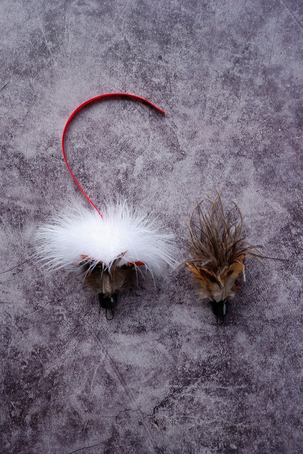 Soft Body Bird Feather Cat Teaser Wand Refill Toy