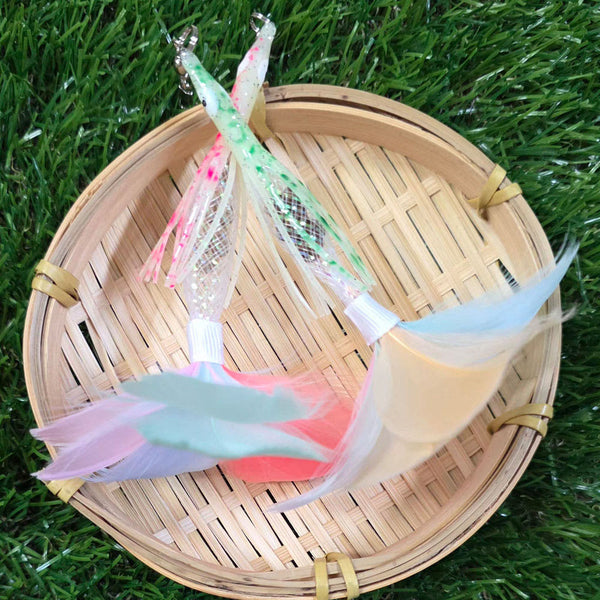 Feather Skirt Octopus Cat Teaser Refill Toy