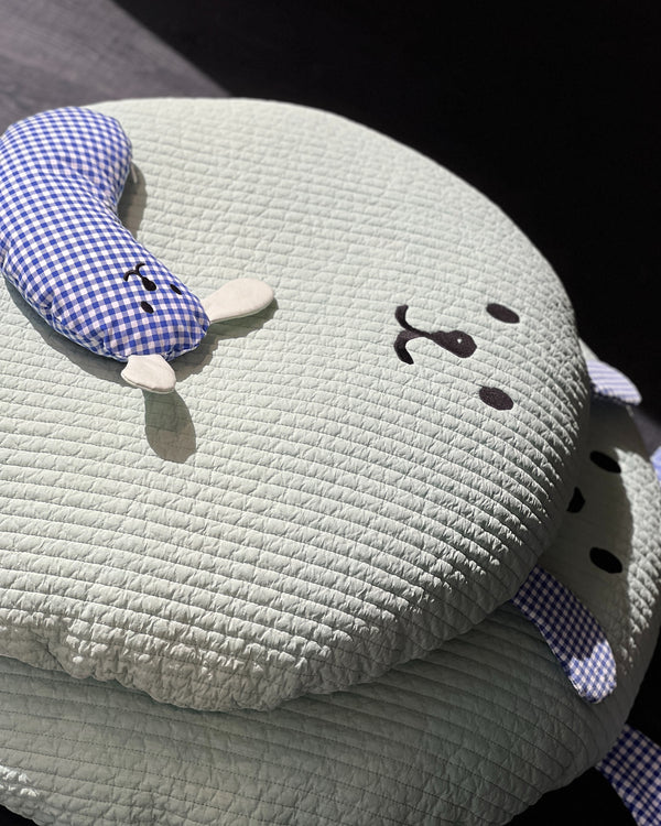 Hug Me Mini Pillow – Forest Blue
