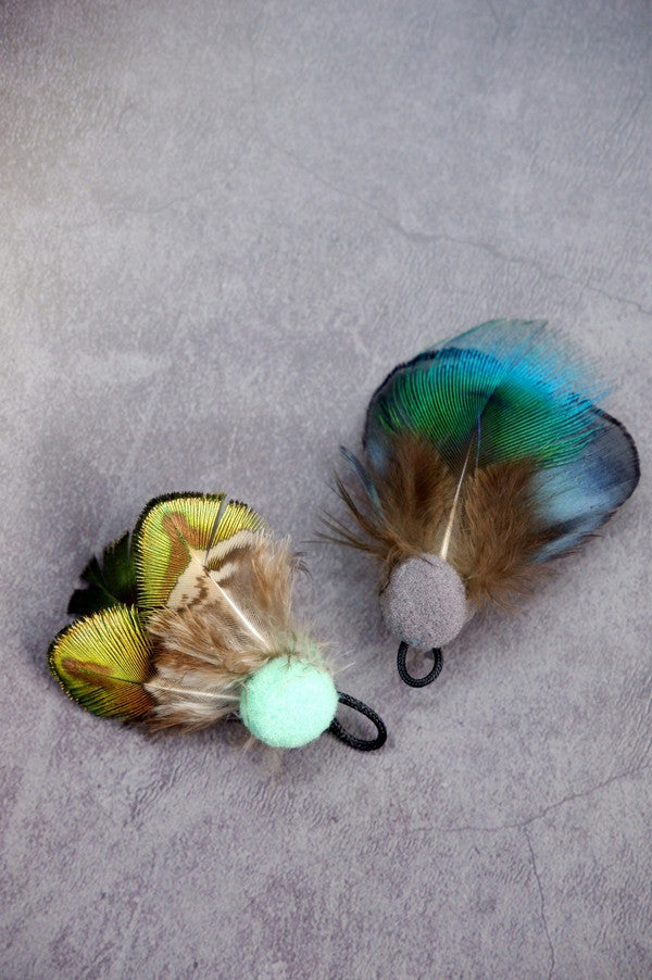 Jewel Beetle Feather Cat Teaser Wand Refill Toy