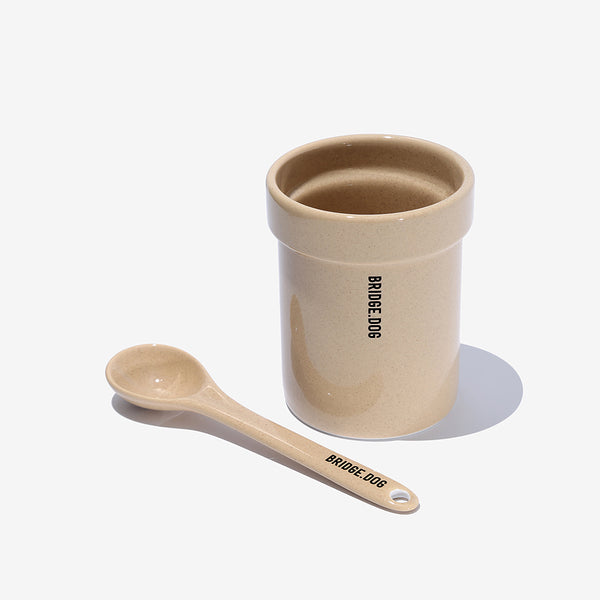 [PRE ORDER] SPOON & SPOON HOLDER (SET) - GRANOLA