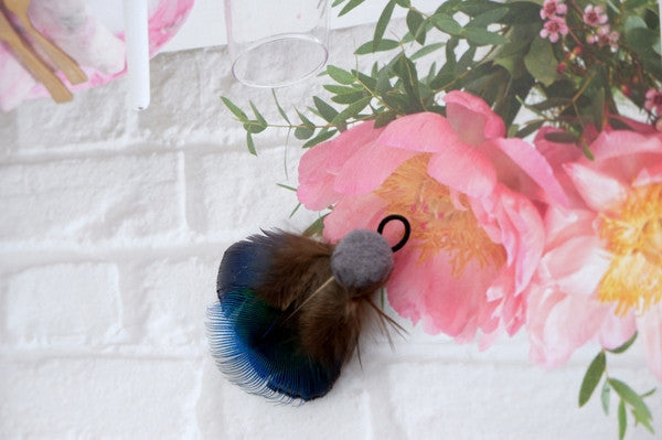 Jewel Beetle Feather Cat Teaser Wand Refill Toy