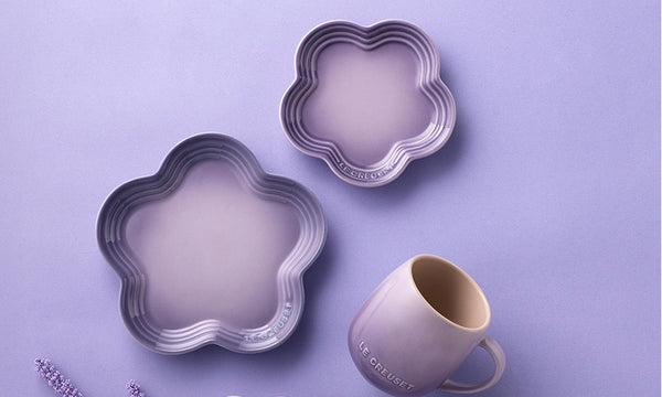 Flower Plate 14cm - Bluebell Purple