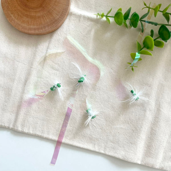 Mini Green Crinkle Beetle Cat Teaser Refill Toy