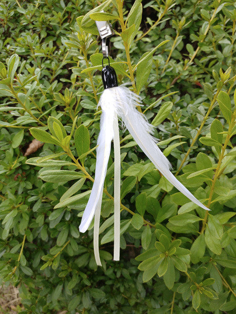 White Tail Kite Feather Cat Teaser Wand Refill Toy