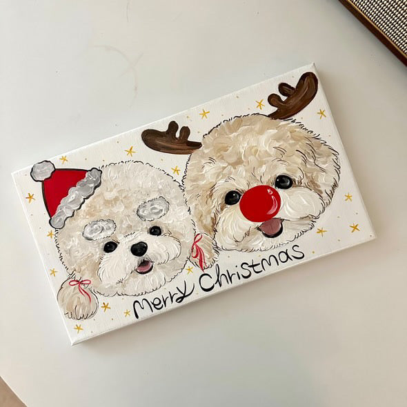 [PRE ORDER] Custom Pet Portrait Christmas Edition 2024