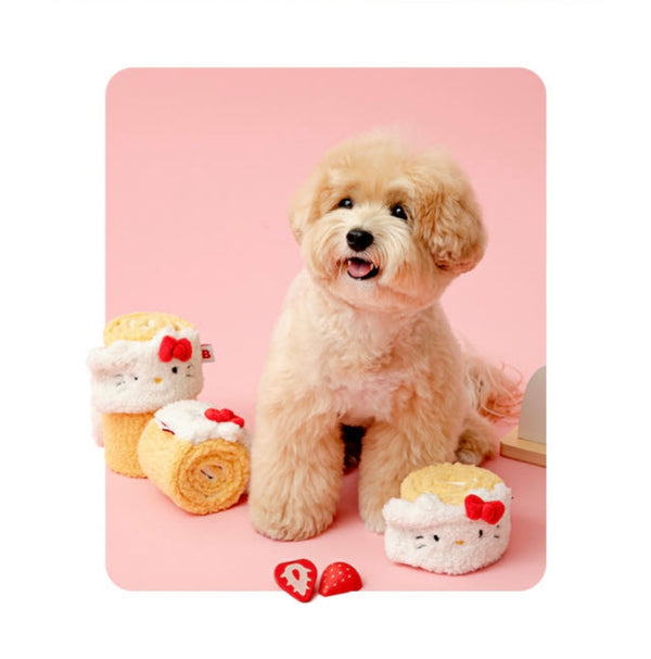 [PRE ORDER] Hello Kitty Roll Cake Nosework Toy