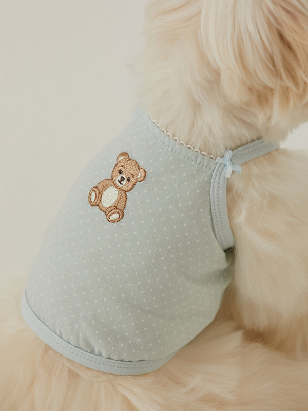 Roony Bear Top (Mint Milk)