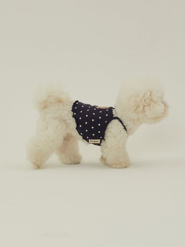 Bunny Top (Navy Dot)
