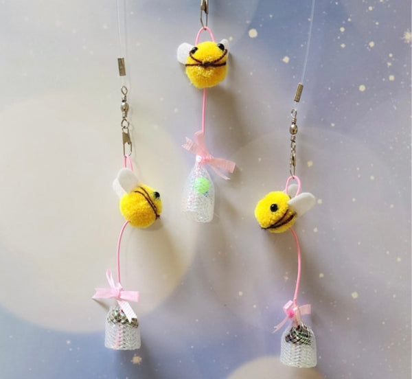 Honey Bee & Honey Jar Cat Teaser Refill Toy