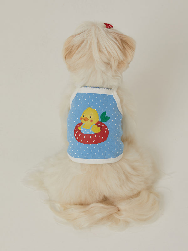 Vacation Duck Top (Blue Dot)