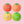 Rainbow Cherry Tomato Latex Toy Set