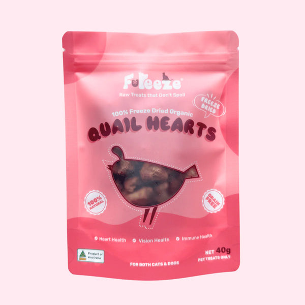 Freeze Dried Quail Hearts