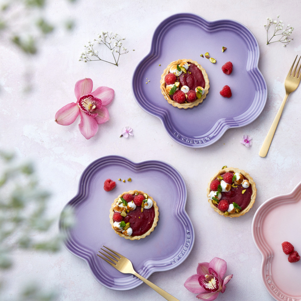 Flower Plate 14cm - Bluebell Purple