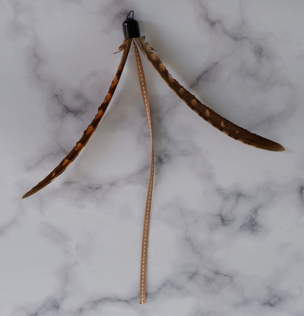 Pheasant Tail Feather Cat Teaser Wand Refill Toy