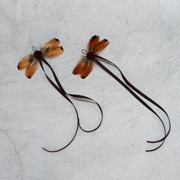 Coffee Butterfly Feather Cat Teaser Wand Refill Toy