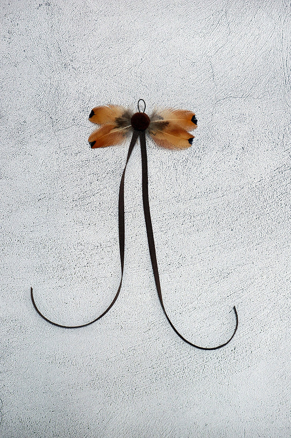 Coffee Butterfly Feather Cat Teaser Wand Refill Toy