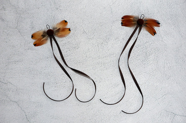 Coffee Butterfly Feather Cat Teaser Wand Refill Toy