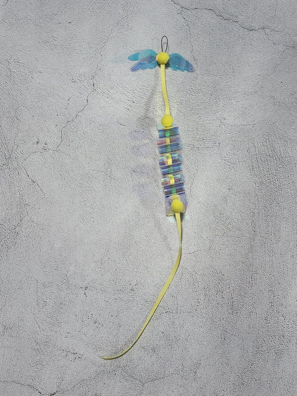 Curly Transparent Angel Cat Teaser Wand Refill Toy