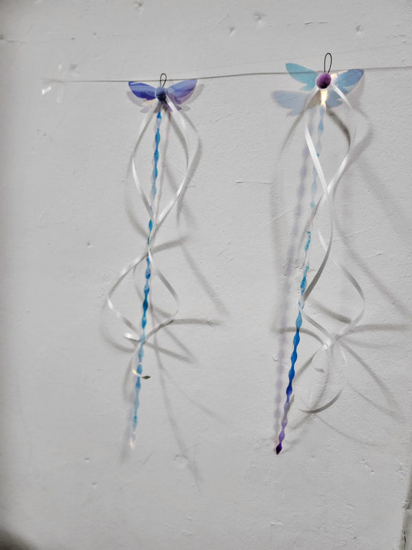 Flutter Transparent Butterfly Cat Teaser Wand Refill Toy