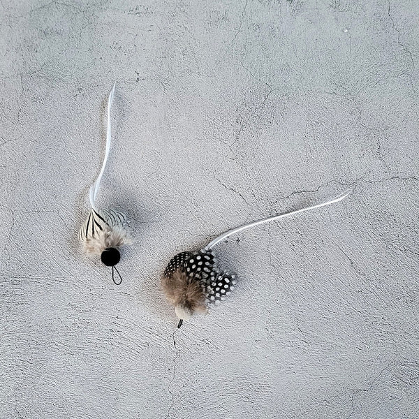 Speckled Mini Butterfly Cat Teaser Wand Refill Toy