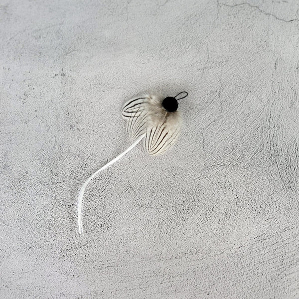 Black & White Speckled Butterfly Cat Teaser Wand Refill Toy