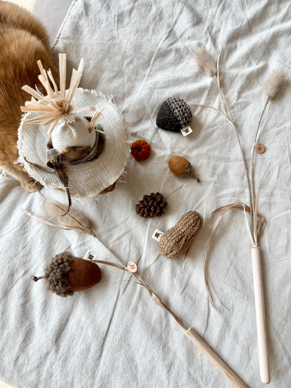 [PRE ORDER] Pine Cone 3 Set Cat Toy