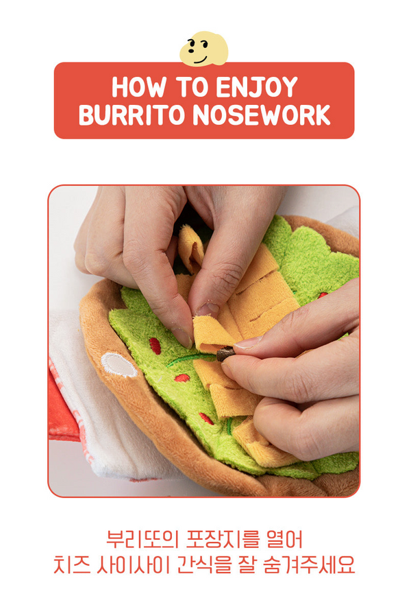 Burrito Nose Work Toy