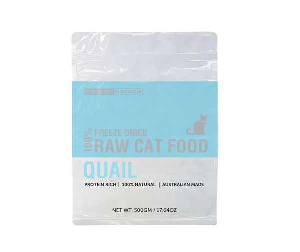 Freeze Dried Raw Cat Food - Quail