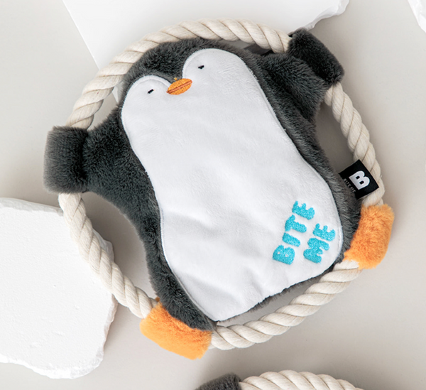 [PRE ORDER] Hug Me Rope Tug Toy - Penguin