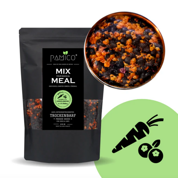 Freeze-dried carrot & blueberry