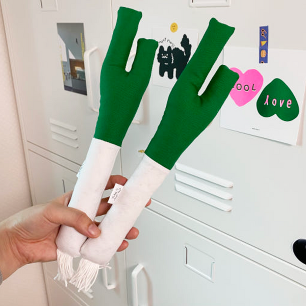 Green Onion Catnip Matatabi Cushion Toy
