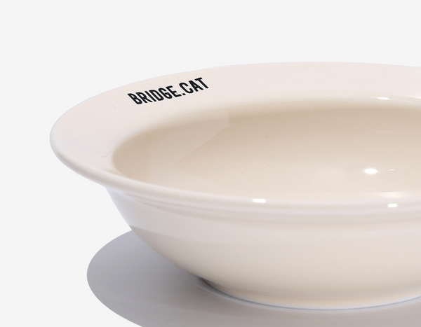Cat Mini Dish - Baby Cream (Glossy)