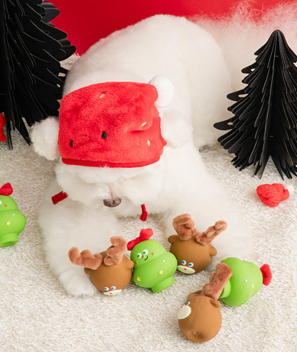 Furry Christmas Latex Toy Set