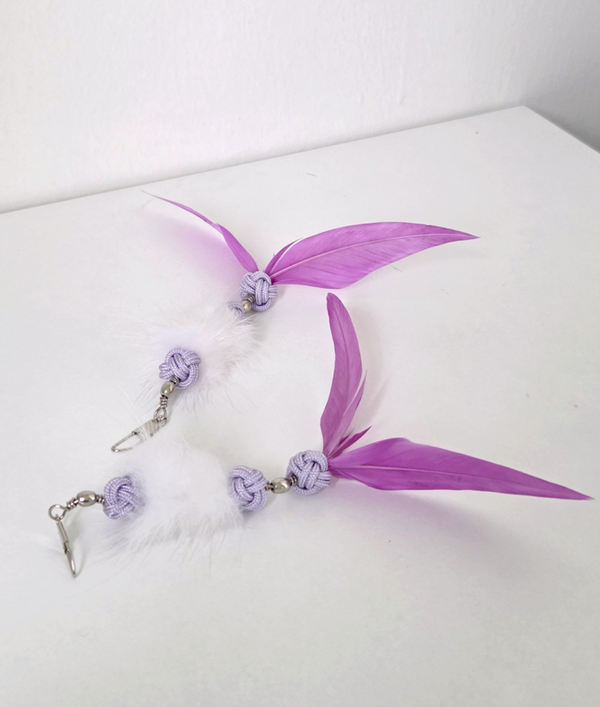 Purple Shrimp Cat Teaser Wand Refill Toy