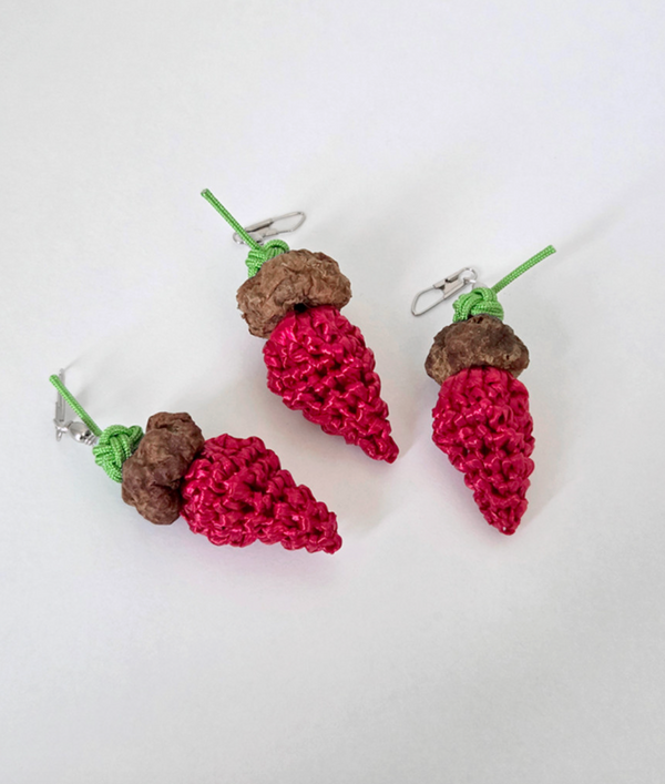 Strawberry Silvervine Cat Teaser Wand Refill Toy